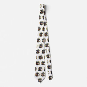 Rottweiler Christmas Wreath Festive Pup Tie