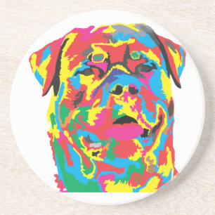 rottweiler colour coaster