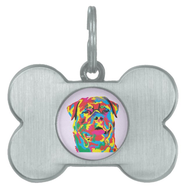 rottweiler colour pet ID tag (Front)