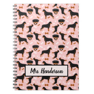 Rottweiler Cute Rotties Dogs Pattern Notebook