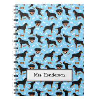Rottweiler Cute Rotties Dogs Pattern Notebook