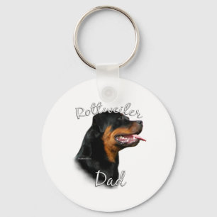 Rottweiler Dad 2 Key Ring