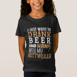 Rottweiler Dad Funny Father's Day Rottie Dog Beer T-Shirt