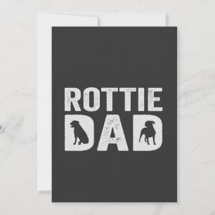 Rottweiler Dad Funny Father's Day Rottie Dog Gift  Invitation