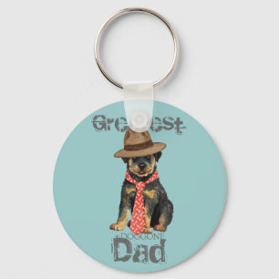 Rottweiler Dad Key Ring