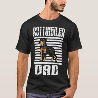 Rottweiler Dad Proud Dogs T-Shirt