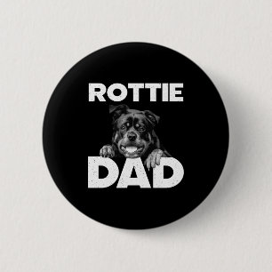 Rottweiler design for men dad rottie rottweiler 6 cm round badge