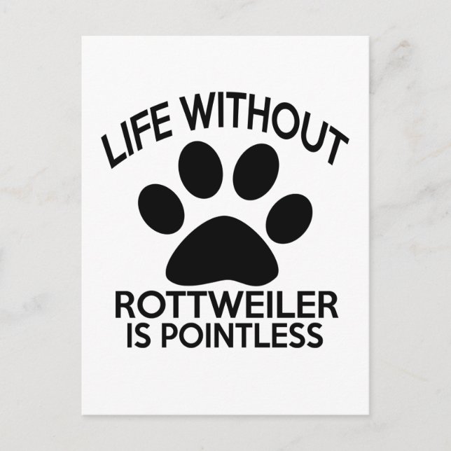 ROTTWEILER DESIGNS POSTCARD (Front)