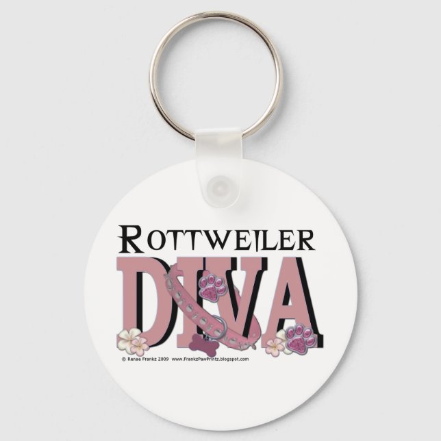Rottweiler DIVA Key Ring (Front)