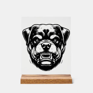 Rottweiler Dog  Acrylic Sign