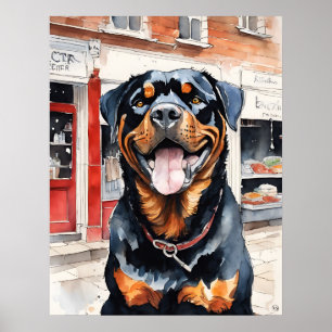 Rottweiler - Dog Art Print