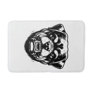 Rottweiler Dog Bath Mat