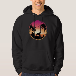 Rottweiler Dog Beach Sunset Hoodie