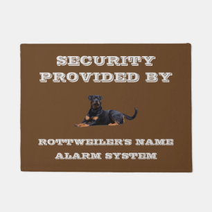 Rottweiler Dog Breed House Protection Security Doormat