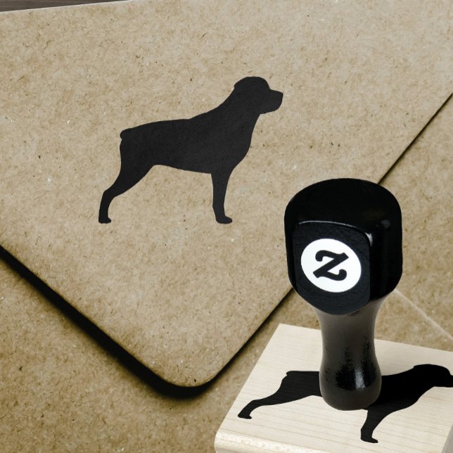Rottweiler Dog Breed Silhouette Rubber Stamp (Creator Uploaded)