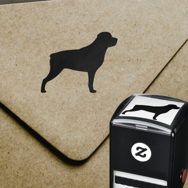 Rottweiler Dog Breed Silhouette Self-inking Stamp (Creator Uploaded)
