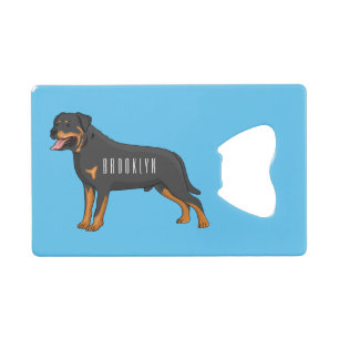 Rottweiler dog cartoon illustration
