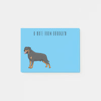 Rottweiler dog cartoon illustration