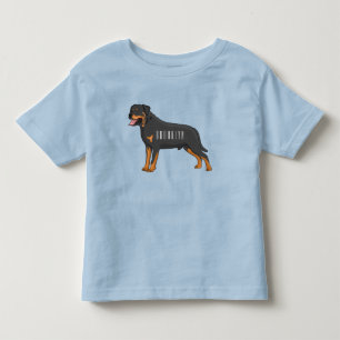 Rottweiler dog cartoon illustration  toddler T-Shirt