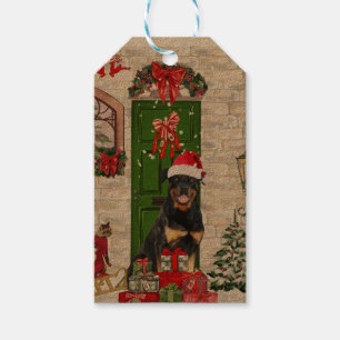 Rottweiler Dog Christmas  Gift Tags