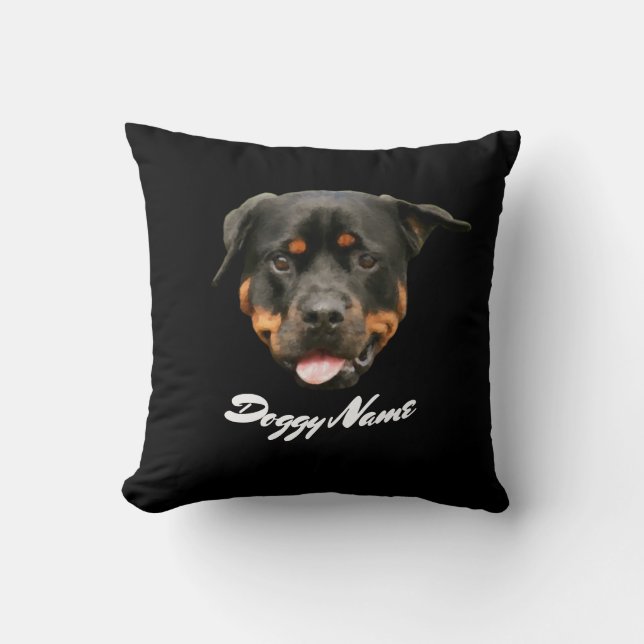 Rottweiler Dog Create Your Own Cushion (Front)