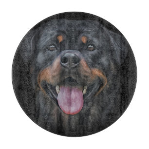 Rottweiler dog cutting board