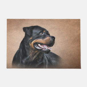 Rottweiler dog doormat