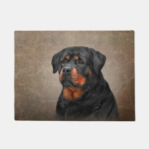 Rottweiler dog doormat