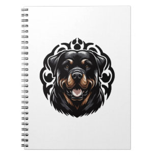 Rottweiler Dog Face Notebook