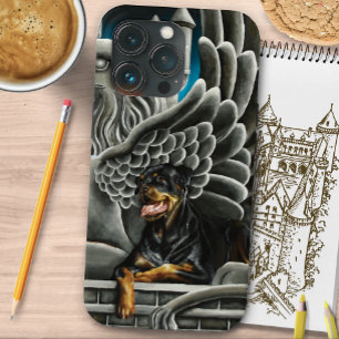 Rottweiler Dog Gargoyle Fantasy iPhone 13 Pro Case