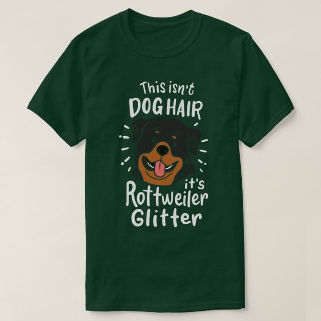 Rottweiler Dog Hair T-Shirt (Design Front)