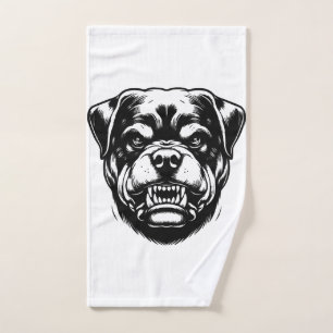 Rottweiler Dog  Hand Towel