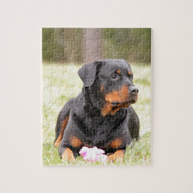 Rottweiler Dog Jigsaw Puzzle (Vertical)