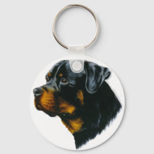 rottweiler dog key ring