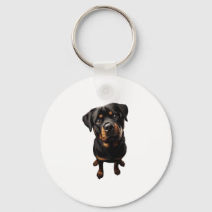rottweiler dog key ring