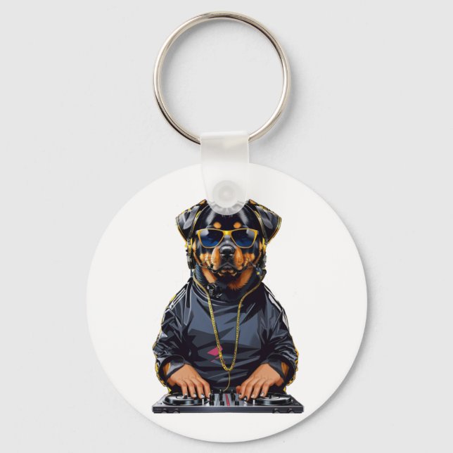 Rottweiler Dog Kimono   Key Ring (Front)