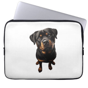 rottweiler dog laptop sleeve