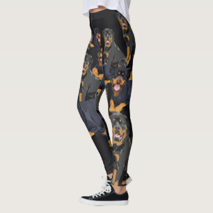 Rottweiler Dog Leggings printed.