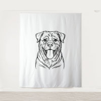 Rottweiler Dog Line Art – minimalist art line