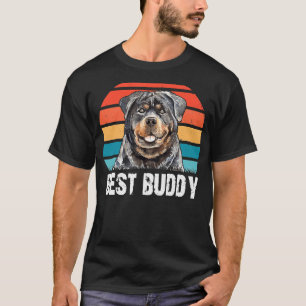 Rottweiler Dog Lover Retro Vintage Best Buddy T-Shirt
