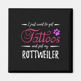 Rottweiler Dog Lover Tattoo Funny Dog Mum Gift Ide Magnet