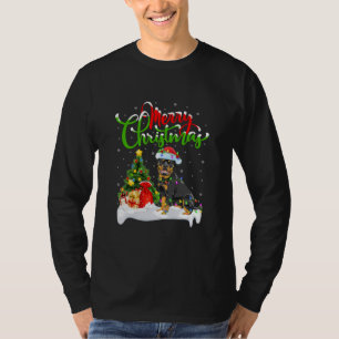 Rottweiler Dog Lover Xmas Lighting Rottweiler T-Shirt