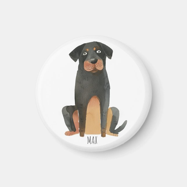 Rottweiler Dog Magnet (Front)