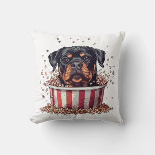 Rottweiler Dog Movie Popcorn Bucket Cushion
