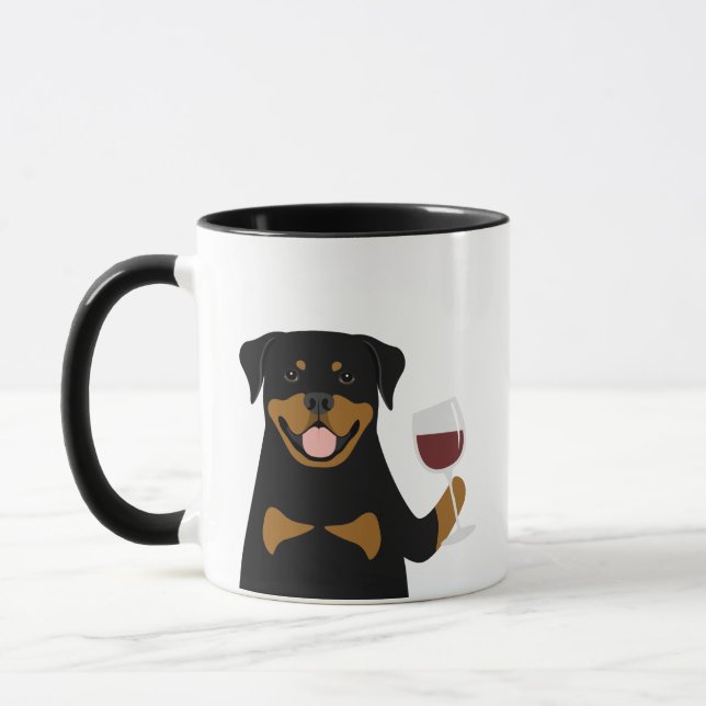 Rottweiler Dog Mugs (Left)
