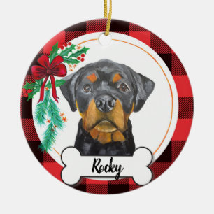 Rottweiler Dog Ornament