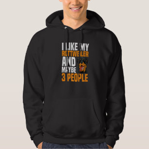 Rottweiler Dog Owner Fur Parent Breeders Pet Lover Hoodie