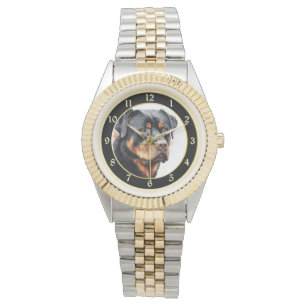 Rottweiler Dog Portrait Watch