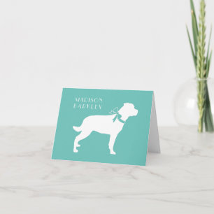 Rottweiler Dog Puppy Rottie Note Card