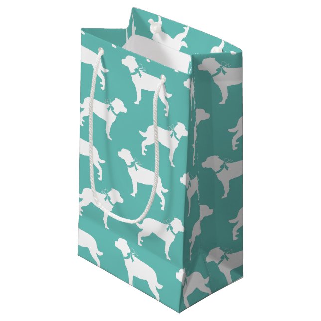 Rottweiler Dog Puppy Rottie Small Gift Bag (Front Angled)